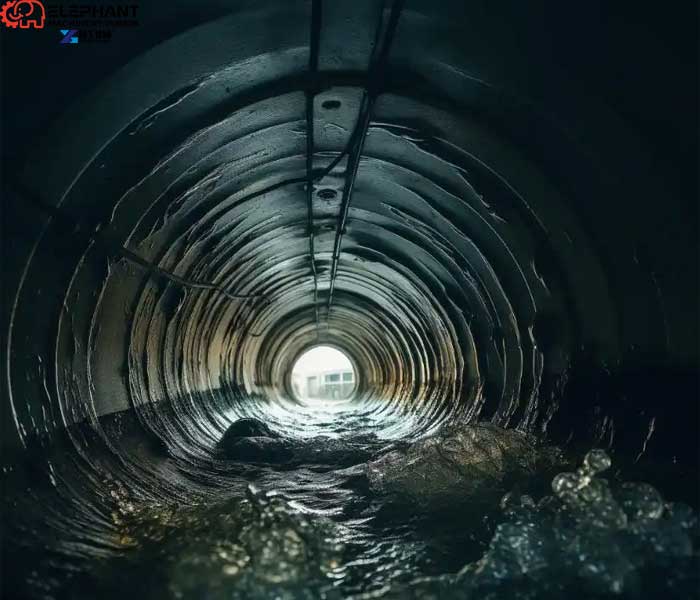 confined space sludge removal system for municipal drainage networks