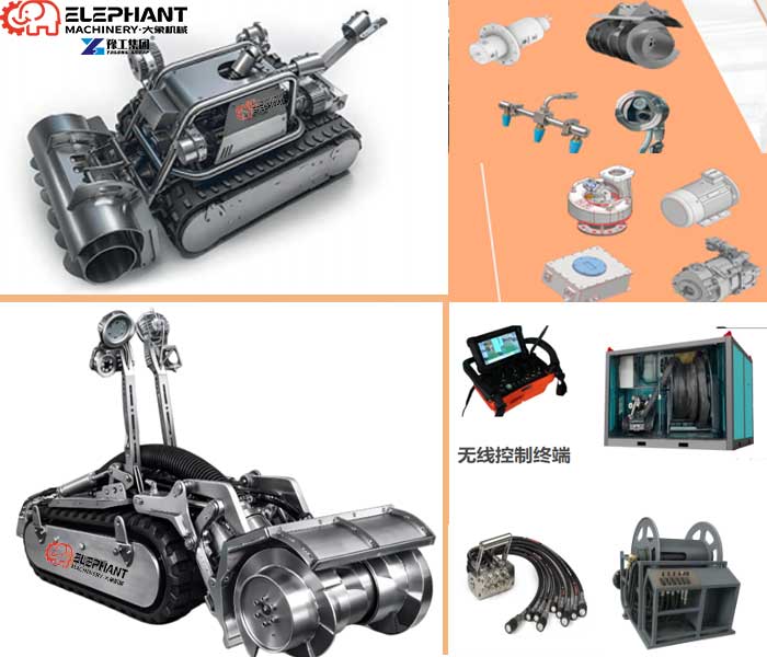 dredging robot and parts