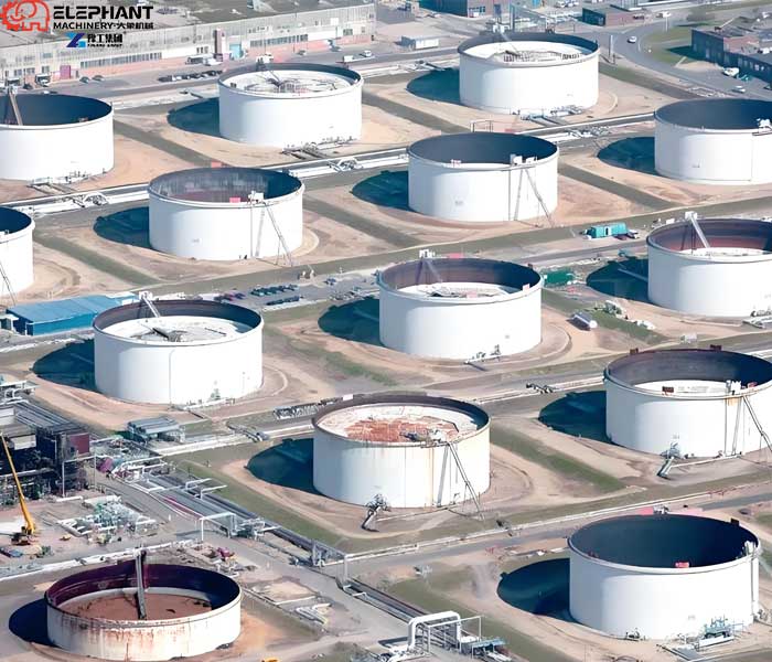 remote operation sludge removal system for chemical storage tanks
