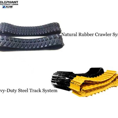 comparison of heavy duty steel crawler track and natural rubber crawler system for dredging robot comparison of heavy duty steel crawler track and natural rubber crawler system for dredging robot