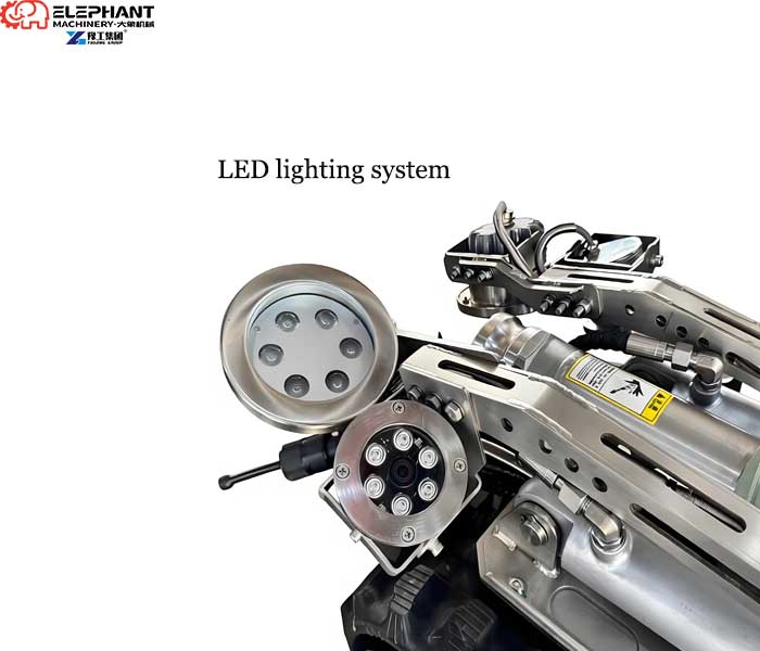 dredging robot LED lighting system for confined space operation