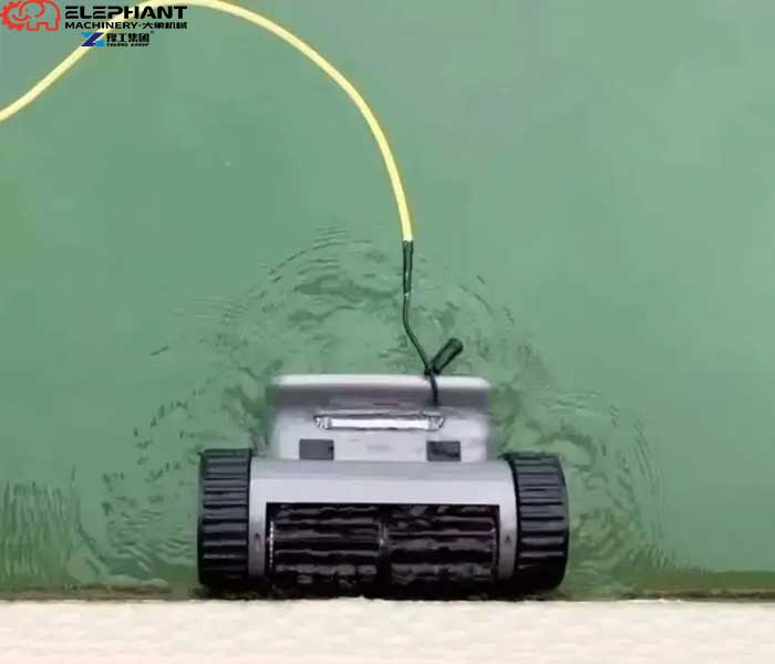 lake dredging robot working