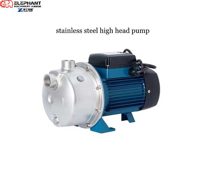 stainless steel high head pump for sludge removal robot system