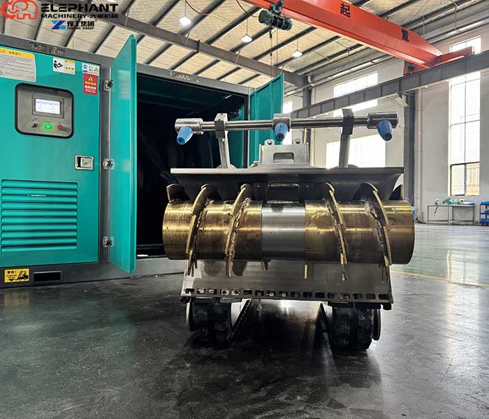 stainless steel screw auger for sewer dredging robot