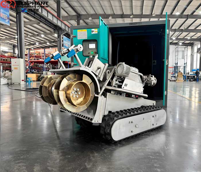 stainless steel sewer cleaning robot 316 304 grade