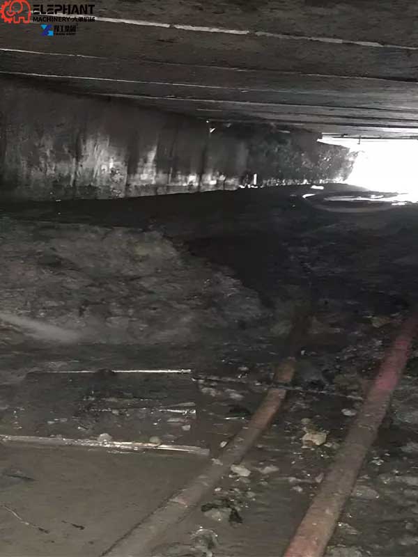 tunnel drainage and sediment removal system