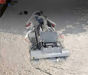 wastewater treatment robot cleaning anaerobic sludge basin