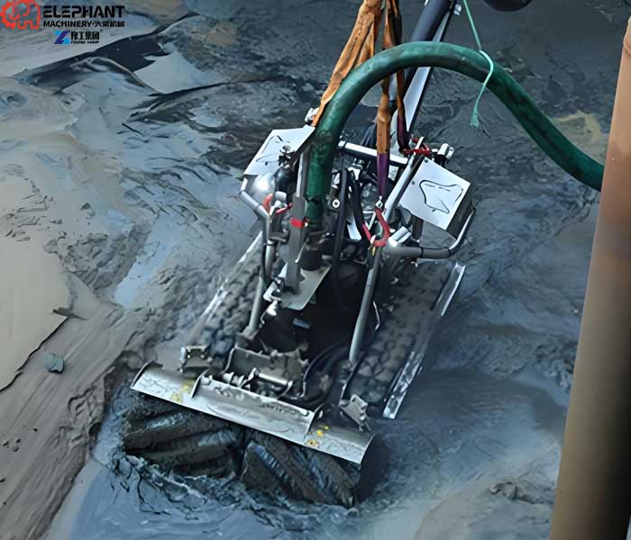 biogas plant cleaning robot application