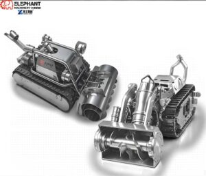 crawler robot for biogas tank sludge cleaning