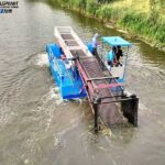 Denmark Lake Vegetation Management Project: Customized Weed Harvester Boat Solution for Efficient Aquatic Weed Removal customized weed harvester boat for lake weed removal project
