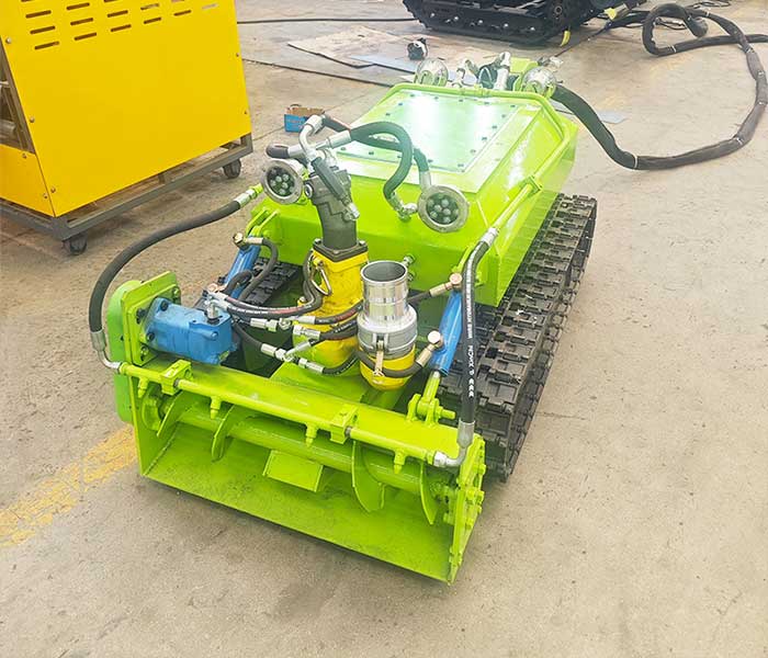 sludge suction system of pond sediment removal robot for landscape pond cleaning