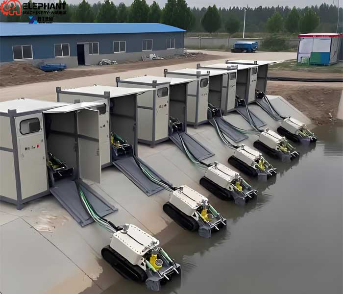 aquaculture dredging robot