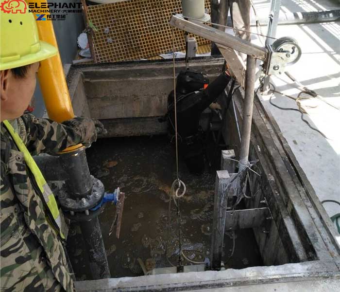 culvert blockage removal robot in drainage system