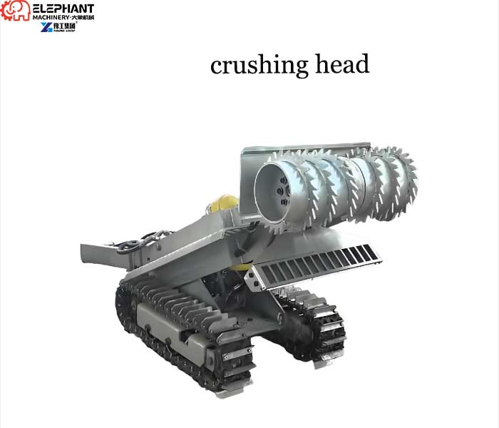 heavy duty crushing head of dredging robot