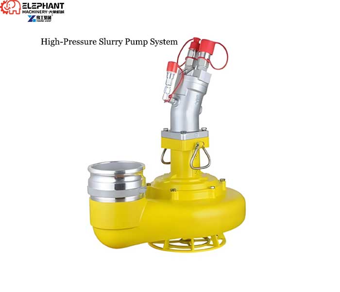 high pressure slurry pump system of dredging robot