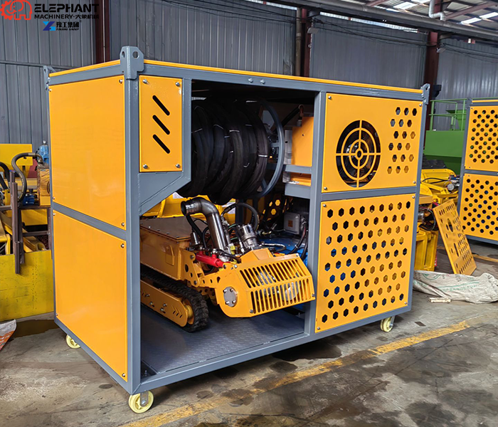 industrial dredging robot equipment display