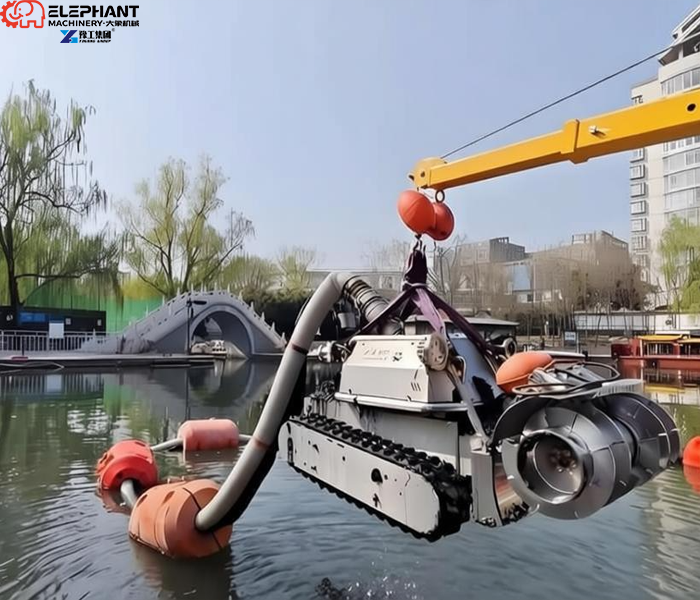 sediment removal for river rehabilitation project