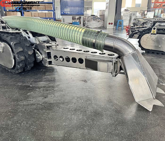 Compact dredging robot designed for restricted access sludge removal