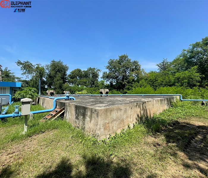 concrete water tank sludge cleaning