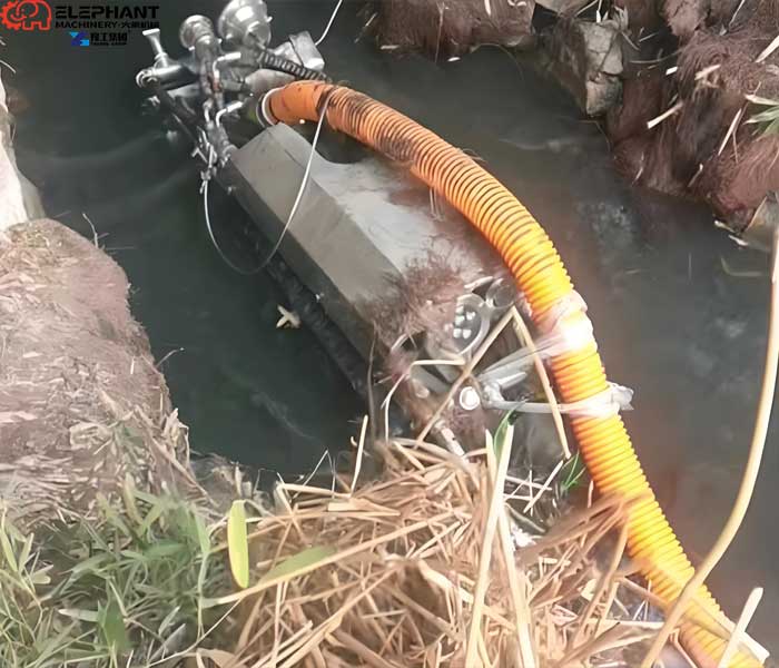 desilting robot sediment removal