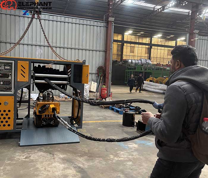 indonesia customer testing dredging robot