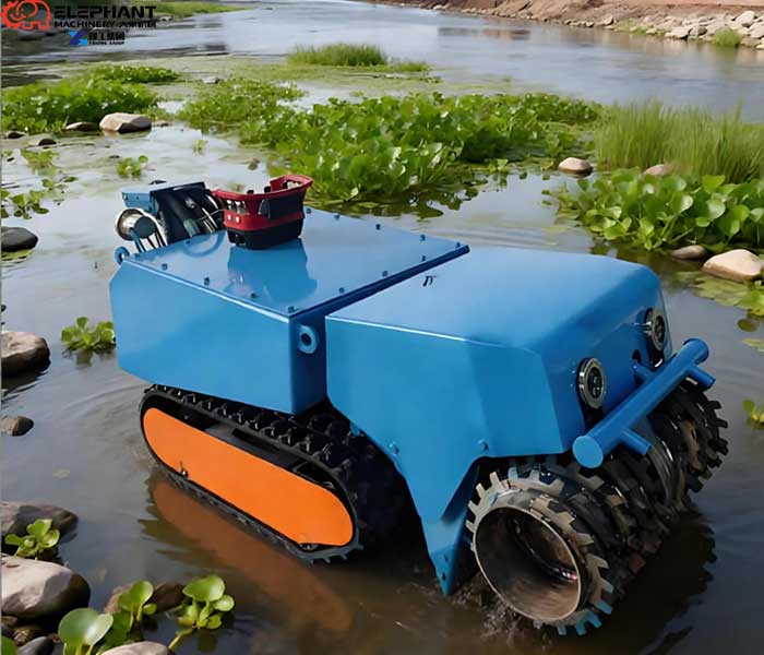 pond desilting robot cleaning