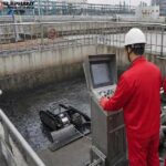 Robotic dredging system used for wastewater sludge removal project in Indonesia