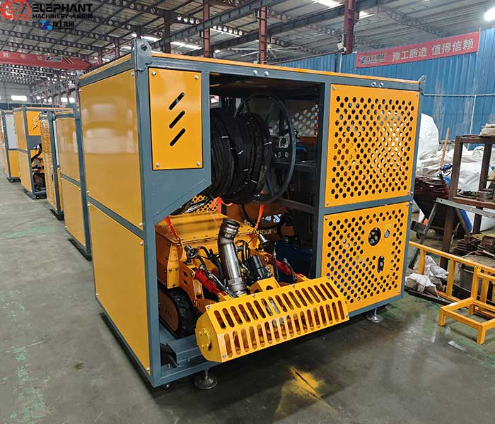 Remote-controlled sludge removal robot used in wastewater treatment facilities