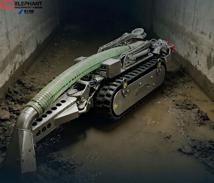Drainage pipe cleaning process using sediment breaking water mixing and slurry pumping