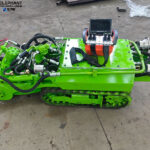 YG600 drainage pipe cleaning robot for sediment removal in Italy