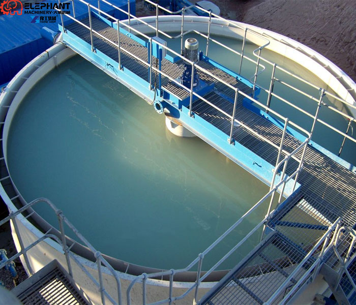 clarifier cleaning robot entering access opening