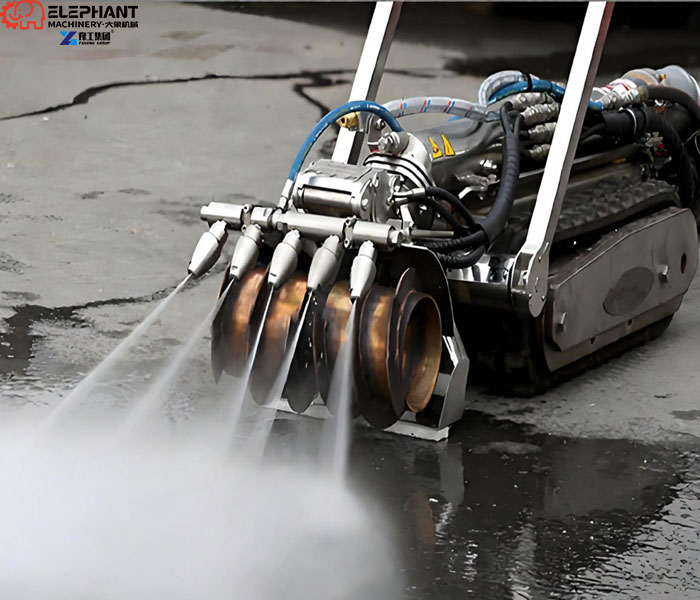 clarifier sludge loosening water jet robot